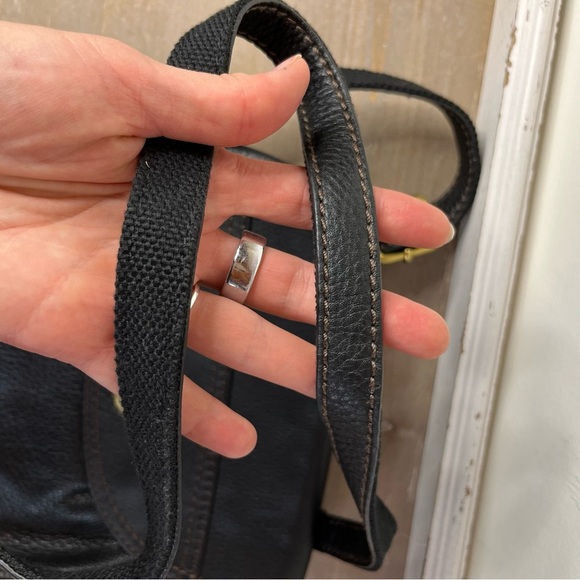 FOSSIL Carson Turnlock Flap Crossbody Black Pebbled Leather Style SHB1044 - Picture 12 of 16